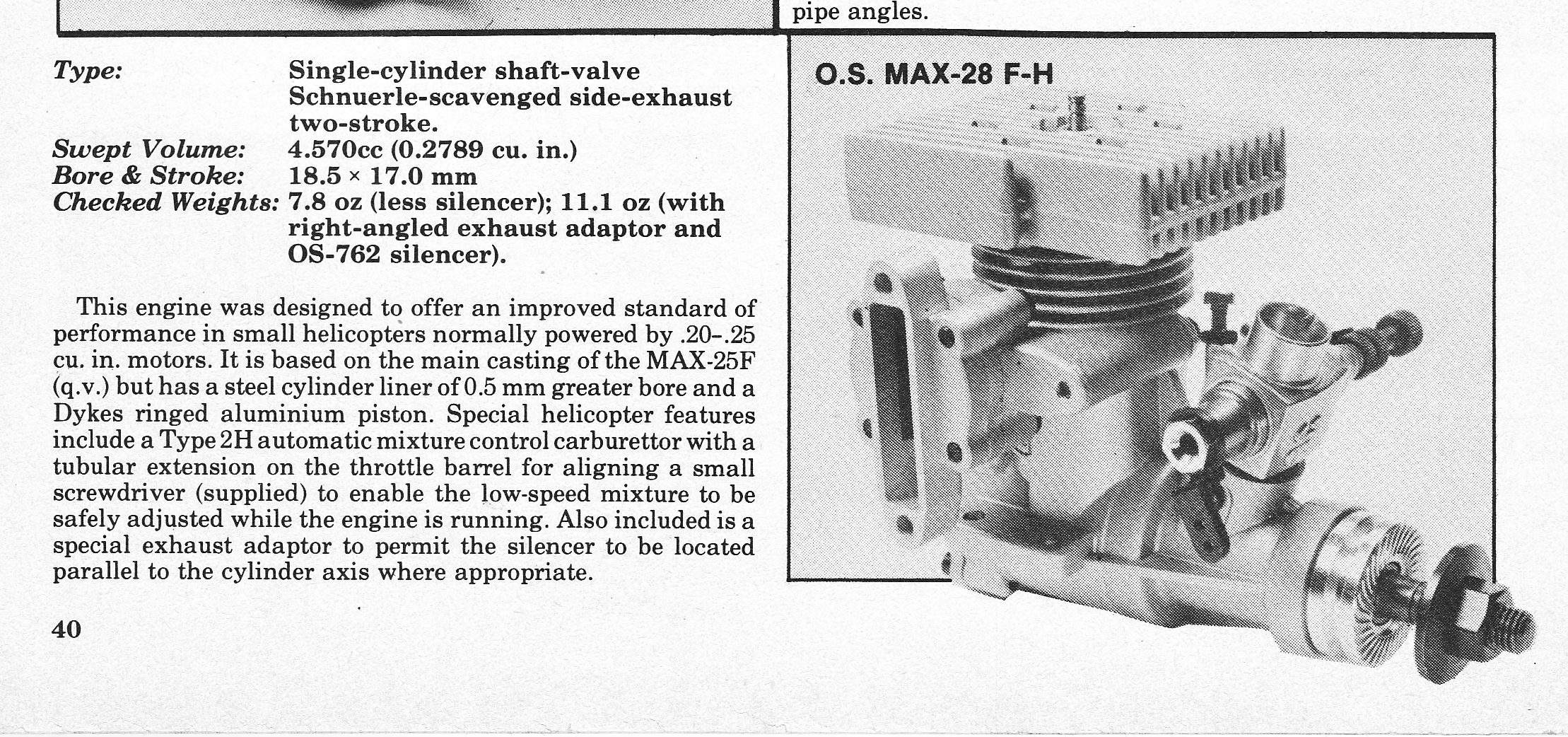 OSエンジン　61FSR-H(ヘリコプター用) O.S.WEB MAGAZINE Vol.61